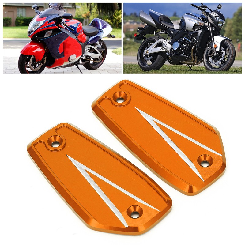 2pcs Front Brake Reservoir Cylinder Cover Cap Replacement for Suzuki