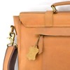 Stylish Buff Leather Messenger Bag - Leather Laptop bag