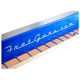 FretGuru Sanding Beam Fret Leveler 16" (~400mm) - Available in 8, 10, 16 and 24 inch lengths and includes 100, 240, 320 Grit Peel and Stick Sandpaper. Professional Luthier Tool guitar leveling file