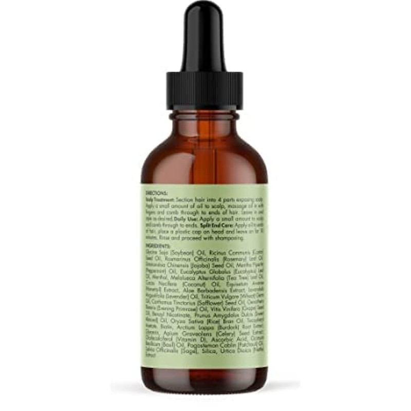 Mielle Rosemary Mint Scalp & Hair Oil 2oz, clear