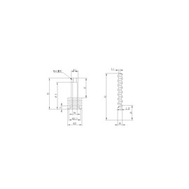 POLISI3D - Barra de tornillo de alimentación de pellets y soporte para tubo de rotura de calor para extrusora de pellets de gran formato, accesorios de impresora 3D y máquina de limpieza de partículas