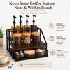 Coffee Bar Syrup Dispenser Set, 4 Pack 16.9oz/500ml Glass Syrup