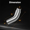 KPALAG 5 Inch Diesel Exhaust Elbow Tip 304 Stainless Steel