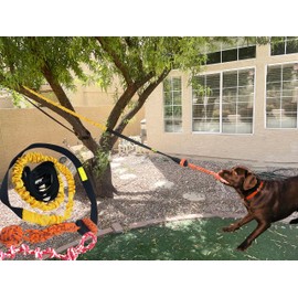 Dog Bungee Toy 20.35 ft Reinforced Interactive Rope with Two Replacement Refills - Dog Rope Toys Interactive Toys