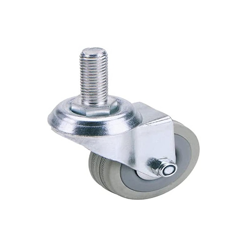 Draper 65470 50mm Dia. Swivel Bolt Fixing Rubber Castor-S.W.L 50Kg