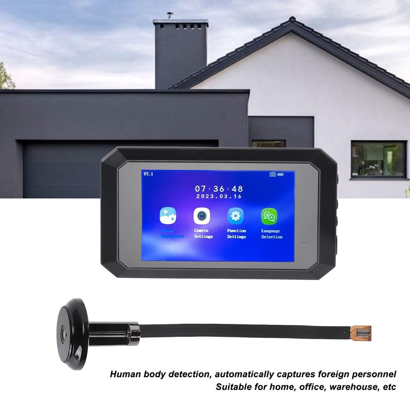 3.97 Inch Smart Door Viewer Motion Detection 1080P Imaging 135