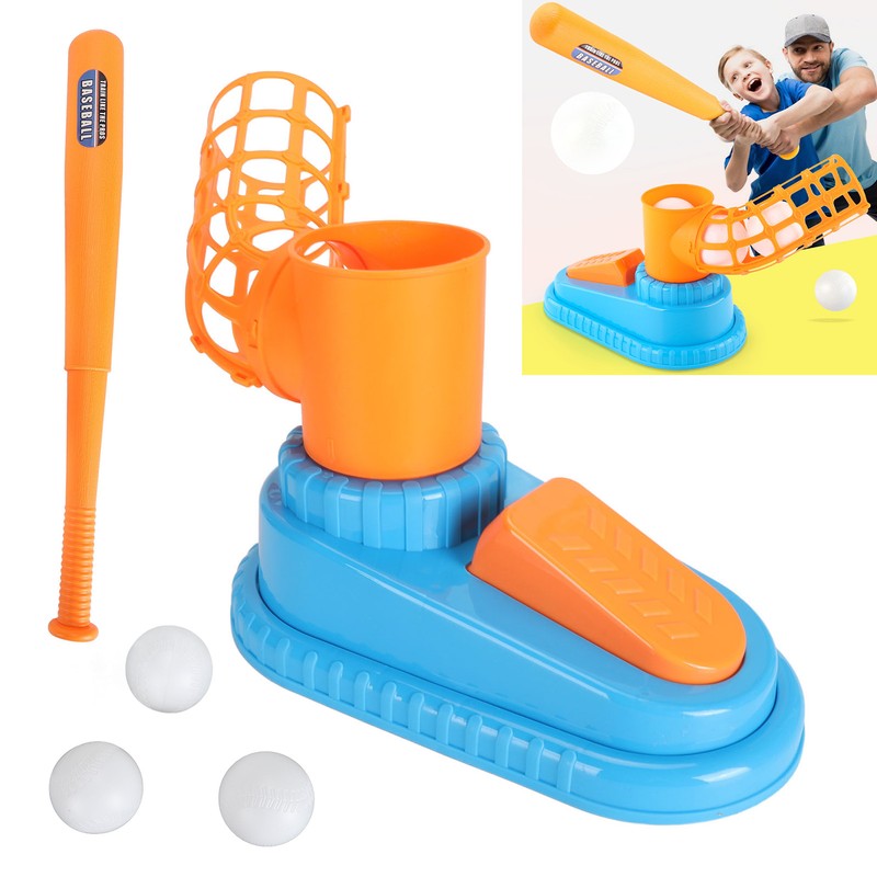 Kids Baseball Pitching Toy 3 Balls Baseball Bat Sports Leisure