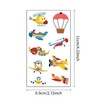 Airplane Temporary Tattoos for Kids - Funny Cartoon Stickers for