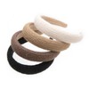 axy Knitted Fabric Headband with Fine Metallic Threads - Padded