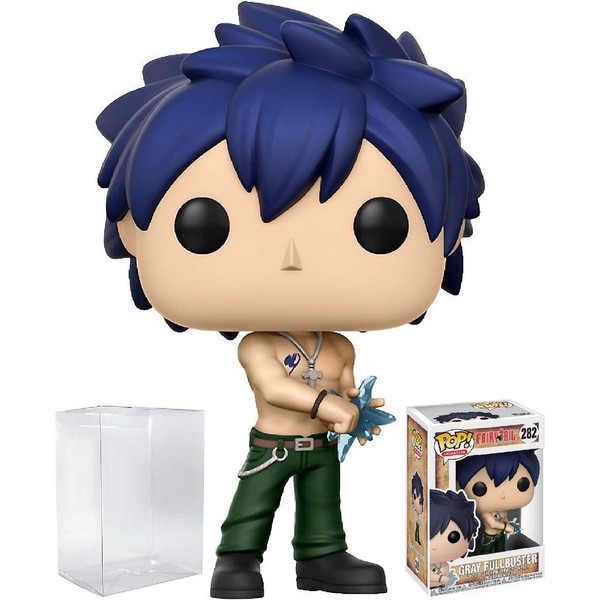 Funko Pop! Anime: Fairy Tail - Gray Fullbuster Vinyl Figure (Bundled with Pop Box Protector Case)
