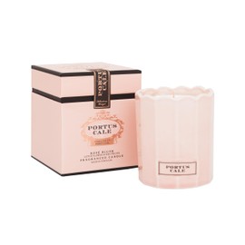 Portus Cale Rose Blush Aromatic Candle, 210g, Lotus Flower and Red Fruits Scent, Ceramic Cup