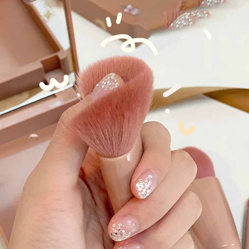Okady Juego De Brochas De Maquillaje Mini De 5 Piezas