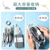 Phyxiul Pen Case, Pencil Case, Clear, Large Capacity, Lightweight, Multi-functional,