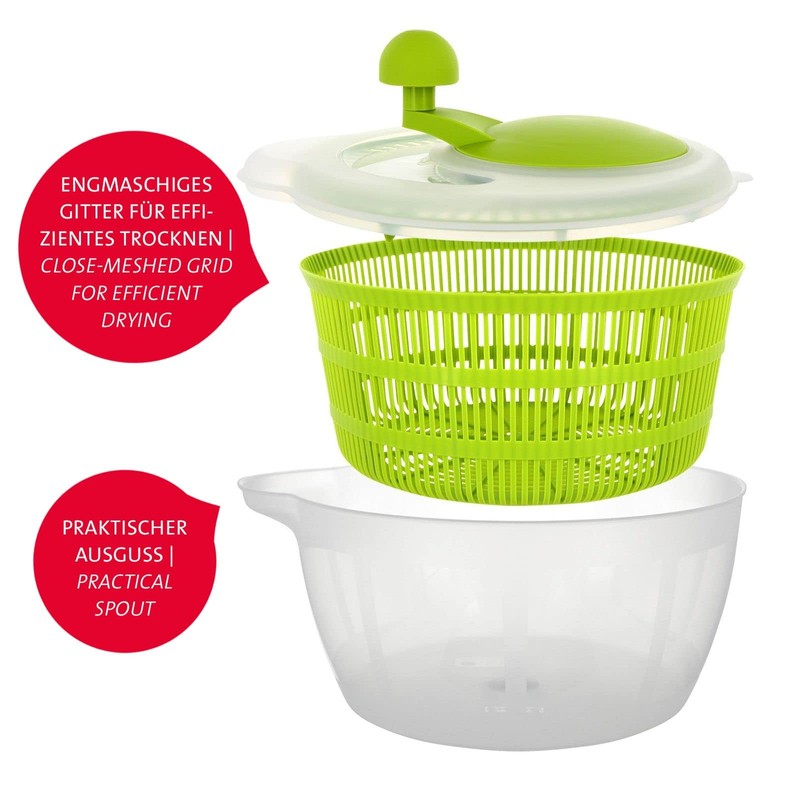 Westmark Salad set: 1 salad spinner, 5 litres + 1