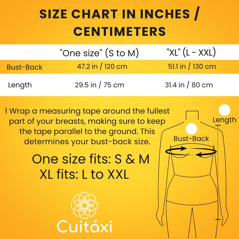 Cuitáxi Traditional Mexican apron for women with pockets beautiful flower