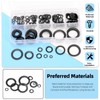 Glarks 160pcs M3/4/5/6/8/10/12/14/16 Double Side Lock Washer, 65Mn Steel Vibration