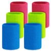 Wettarn 6 Pcs 4 Inch Cotton Sport Wristbands - Tennis,