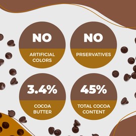 Lieber’s Vegan Semi-Sweet Real Chocolate Chips, 9 oz – Gluten Free, Dairy Free, Kosher Parve, Low Calorie Chocolate Chips for Baking (9 Oz Pack Of 6)