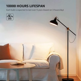 LE LED Light Bulbs 60 Watt Equivalent, 9W 800 Lumens Non-Dimmable, Soft Warm White 2700K, A19 E26 Standard Medium Base, 10000 Hour Lifetime 5 Count (Pack of 1)