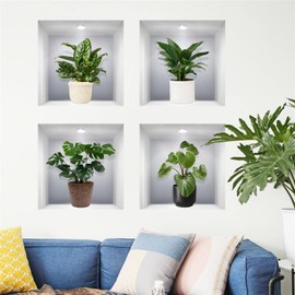 WOHAHA Wall Sticker, Plants, Plants, Plants, Plants, Plants, Plants, Plants, Plants, Greenery, Wall Sticker, Removable, Stylish, Scandinavian Wall Sticker, Wall Sticker, Living Room, Bedroom, Wall