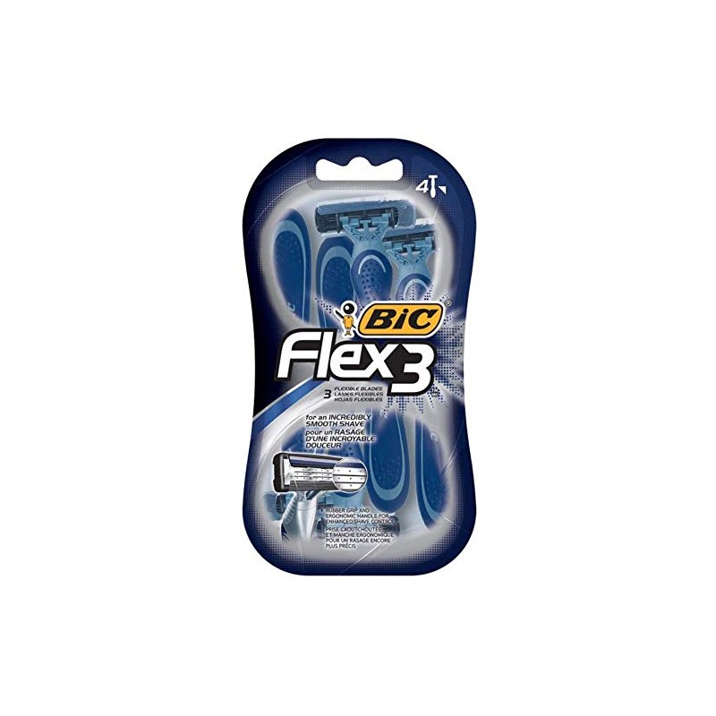 Bic Flex 3 For Men, Disposable Shaver, 4 Ea
