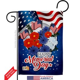 Ornament Collection Honor Memorial Day Garden Flag Pack Patriotic Armed Forces Military Veteran United State American Vintage Applique House Decoration Banner Small Yard Gift Double-Sided, Made In USA