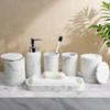 LIN CHUAN 6-Piece Bathroom Accessories Set, Organizer Set with Soap