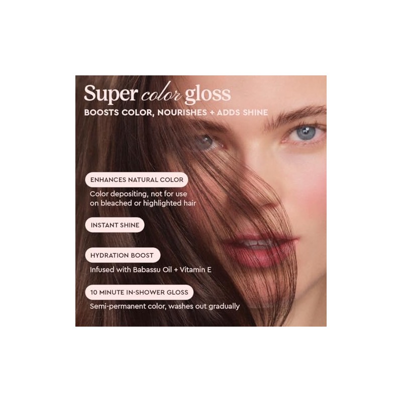 Glaze Super Gloss Color Conditioning Gloss – Teddy Brown for