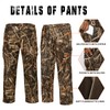 YEVHEV Hunting Pants for Men Camouflage Clothing Gear Windproof Fleece