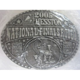 Hesston 2005 National Finals Rodeo NFR Youth (small) Belt Buckle NEW