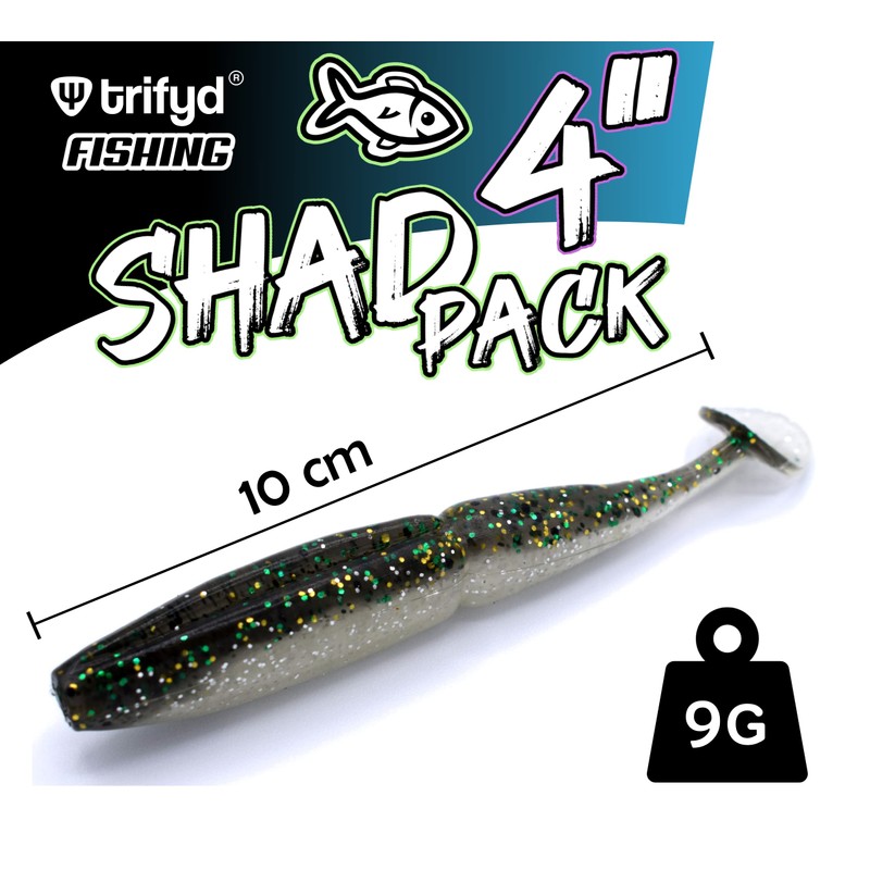 trifyd ® Fishing Weiche Köder, 10 cm, für Hecht oder