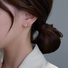 Women's Earrings, Hypoallergenic, Popular, Sterling Silver Silver Copper Cubic Zirconia,
