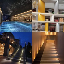 HHTUN Mini Downlight DC12V 1W 4000K 9 Pack Silver Shell, Used for Indoor Wardrobe Lighting, Cabinet Lighting, Artwork Mini Light, Embedded Downlight, DIY Mini Light (4000K,Silver,9Pack)