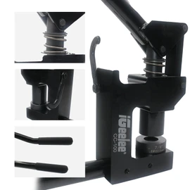 iGeelee Metal Stud Punch Set for 7/8", 1-1/8", 1-11/32" - 20GA Steel, Sheet Metal Hole Punch Kit, Lever Puncher CC-100