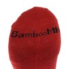 BambooMN Men's Bamboo Athletic Quarter Crew Sock for Home Travel