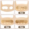 ZEMBSOYA 2 x Portable Hangboard Fingerboard Round Pine Wood Climbing