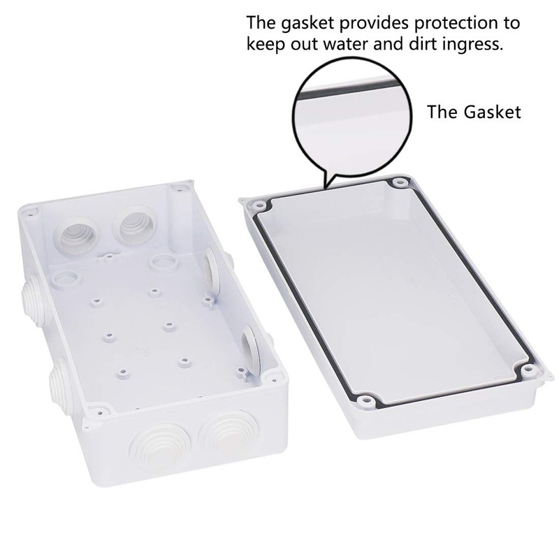 Zulkit Junction Box ABS Plastic Dustproof Waterproof IP65 Universal Electrical