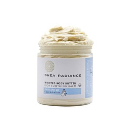 Shea Radiance P U R E 콜로이드 오트밀이 함유된 휘핑 시어 버터 - 피부 진정 오트밀 및 모이스처라이징 쌀겨 오일과 혼합된 휘핑 바디 버터 무향 141 7g 5온스 [라벤더 블리스 - 141.7g(5온스)] Shea Radiance P U R E Whipped Shea Butter with Colloidal Oatmeal - Unscented Whipped Body Butter Mixed with Skin Soothing Oatmeal