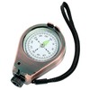 Herbertz Compass, Liquid Dampened Visor Bronze Coloured Metal Casing – White 360 Degree Cord Straps Compasses