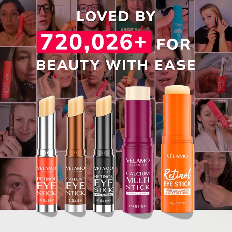 VELAMO ADVANCED Retinol Eye Stick: Retinol Eye Cream for Dark