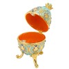 Egg Trinket Box Enamelled Jewelry Box Zinc Alloy Exquisite Jewelry