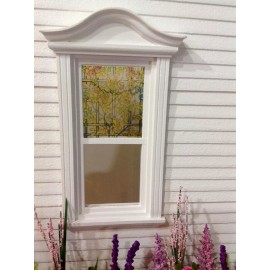 Unbranded Yellow Wisteria Vines Dollhouse Miniature Victorian Stained Glass Window  Film