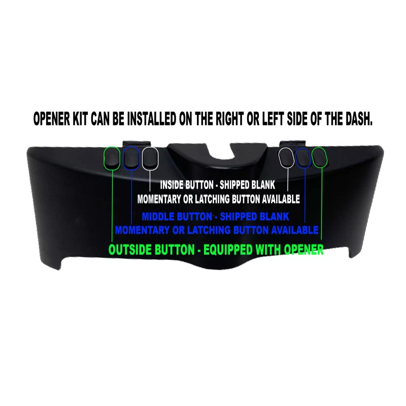 Kustom Cycle Parts Switch Panel Garage Door Opener For 14