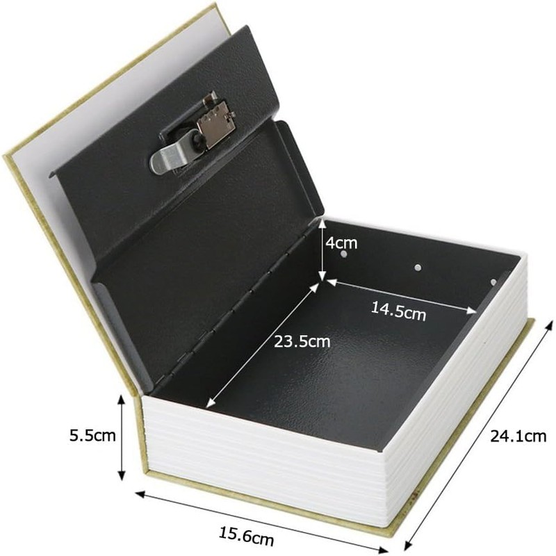 Hidden Dictionary Safe, Dial, 9.5 x 6.2 x 2.2 inches