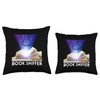 DESIGNS Sniffer Funny Book Lovers Librarians Readers Throw Pillow, 18x18,