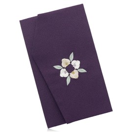Style Fukusa, Fukusa, Fukusa, For Congratulations and Condolences, Wedding (Kyoto Weaving) Phalaenopsis Orchid Embroidery, Handmade by Our Artisans, Made in Japan, Small Purple DOA19