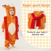 LOLANTA Unisex Baby Reindeer Costume, Toddler Hooded Animal Costume, Flannel