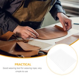 NUOBESTY 2pcs Bag Weaving Board Acrilic Sheet Size DIY HandbagAccessories Weaving Material Knitting Tools Square Weaving Board Weaving Tools Acrylic Board Flat Woven Basket Lock Crafts 15c Woven Board