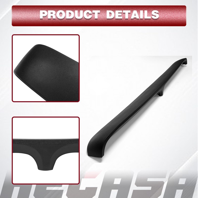 HECASA Black Dash Cover Dashpad Cover Compatible with 1973-1979 Ford
