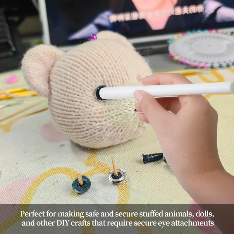 2 in 1 Safety Eye Tool, 6/12mm Crochet Doll Eyes
